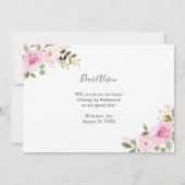 Carte de proposition d'une servante de couleur d'e (Dos)