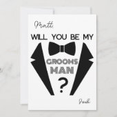 Carte de proposition en noir et blanc pour les gro (Devant)