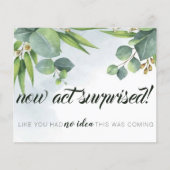 Carte de proposition Eucalyptus Bridesmaid (Devant)