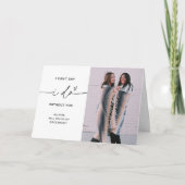 Carte de proposition EVERLEIGH Minimal Photo Bride (Devant)