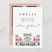 Carte de proposition FIONA Charleston Matron d'hon (Devant / Derrière)