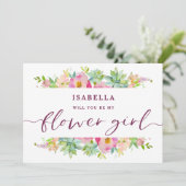 Carte de proposition Fleur Fleur Fleur Chic Fleur (Debout devant)