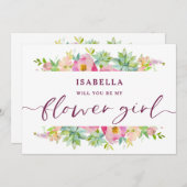 Carte de proposition Fleur Fleur Fleur Chic Fleur (Devant / Derrière)