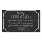 Carte de proposition magnétique 25 du Groomsman (devant)