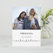 Carte de proposition Maid of Honor (Debout devant)