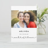 Carte de proposition Maid of Honor (Debout devant)