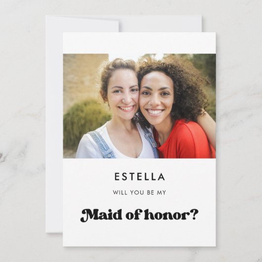Carte de proposition Maid of Honor (Devant)