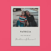 Carte de proposition manuscrite Matron d'honneur