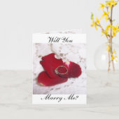 Carte de proposition mariage Voulez-Vous M'Épouser (Fleur jaune)