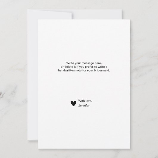 Carte de proposition mini-script photo (Dos)