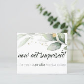 Carte de proposition minimale d'Eucalyptus Bridesm (Debout devant)