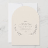 Carte de proposition minimale pour homme avec phot (Dos)