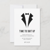 Carte de proposition minimaliste chic Groomsman (Devant)