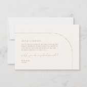 Carte de proposition minimaliste élégante d'arche (Devant)