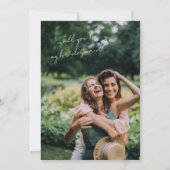 Carte de proposition minimaliste simple de la serv (Dos)