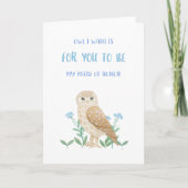 Carte de proposition Owl Maid Of Honor (Devant)