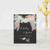 Carte de proposition parent | Boho Dreamcatcher (Fleur jaune)