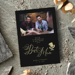 Carte de proposition photo mariage Best Man Funny<br><div class="desc">Carte photo minimaliste Best Man Funny Mariage. AVIS IMPORTANT : Ce design fait partie d'une collection et contient d'autres éléments coordonnés que vous pouvez trouver dans mon magasin. Parfois, il peut être difficile d'aesthealign et des textes ou initiales sur les dessins, si oui dites-moi et je le ferai pour vous....</div>