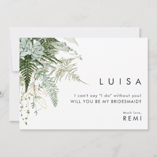 Carte de proposition pour la bonne de verdure et f (Dos)