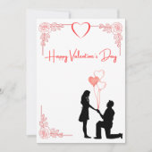 Carte de proposition pour la Saint-Valentin pour c (Devant)