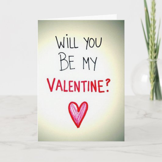 Carte de proposition pour la Saint-Valentin rouge (Devant)