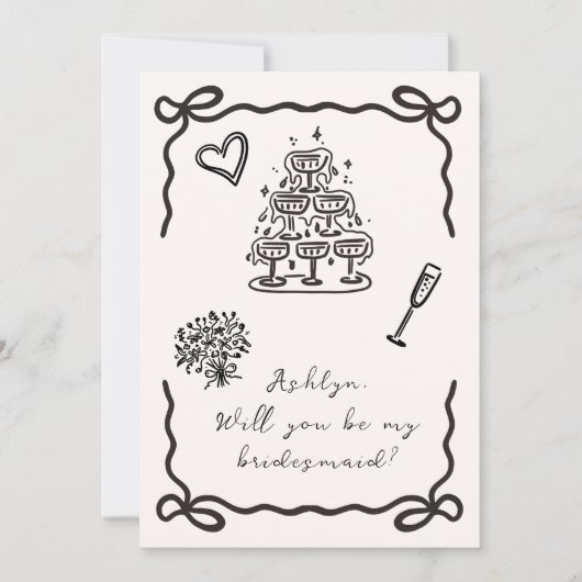Carte de proposition pour Mariage (Devant)