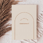 Carte de proposition simple Boho Arch Ivory Grooms<br><div class="desc">Cette carte de proposition Boho Arch Simple Ivory Groomsman est dotée d'une palette d'ivoire neutre sophistiquée, associée à de magnifiques mélanges et assortis d'options de terracotta rouille, de vert sauge et de prune. L'élégance sobre de la typographie simple et des arches douces crée une esthétique apaisante et polie avec un...</div>