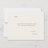 Carte de proposition simple Boho Fleur sauvage Bri (Dos)