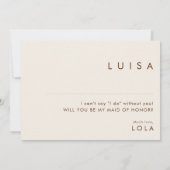 Carte de proposition simple de cannelle du désert (Dos)