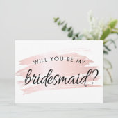 Carte de proposition simple de femme de ménage ros (Debout devant)