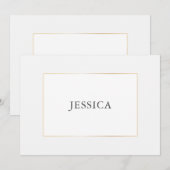 Carte de proposition simple Elegant Gold Bridesmai (Devant / Derrière)