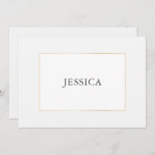 Carte de proposition simple élégante de servante d (Devant / Derrière)