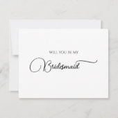 Carte de proposition simple et élégante de Bridesm (Devant)