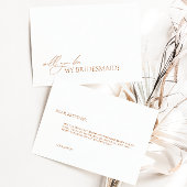 Carte de proposition simple et élégante d'une femm