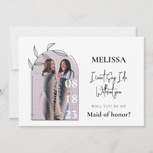 Carte de proposition simple et minimale d'aide-mén (Devant)