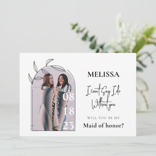 Carte de proposition simple et minimale d'aide-mén (Debout devant)