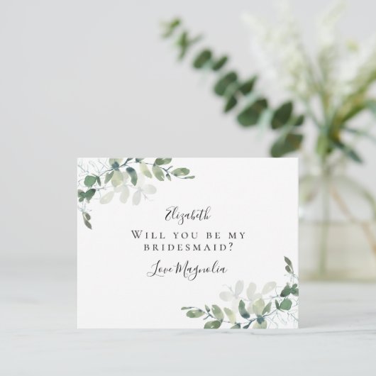 Carte de proposition simple Eucalyptus (Debout devant)