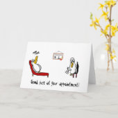 Carte de psychiatre Albatross (Fleur jaune)