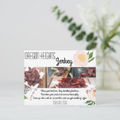 Carte de publicité commerciale Bébé rose Cosmos su (Debout devant)