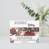 Carte de publicité commerciale Fleurs tropicales s (Debout devant)