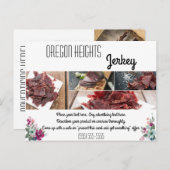 Carte de publicité commerciale Fleurs tropicales s (Devant / Derrière)