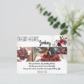 Carte de publicité commerciale White Roses Gold Ge (Debout devant)