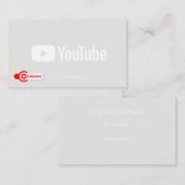 Carte de publicité de canal (Devant / Derrière)