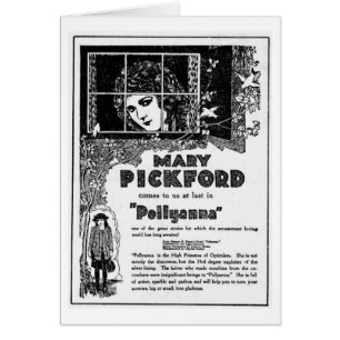 Carte de publicité de Mary Pickford Pollyanna