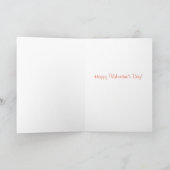 Carte de puffin de la Saint-Valentin mignonne et r (Intérieur)