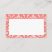 Carte de puits Coral Mariage damassé (Dos)