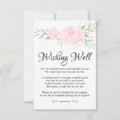 Carte de puits de souhaits de mariage aux roses aq (Devant)