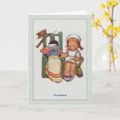 Carte de puits Soldat vintage (Fleur jaune)