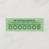 carte de punch assise pour animal (Dos)