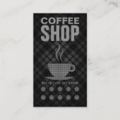 carte de punch café plaid (Devant)